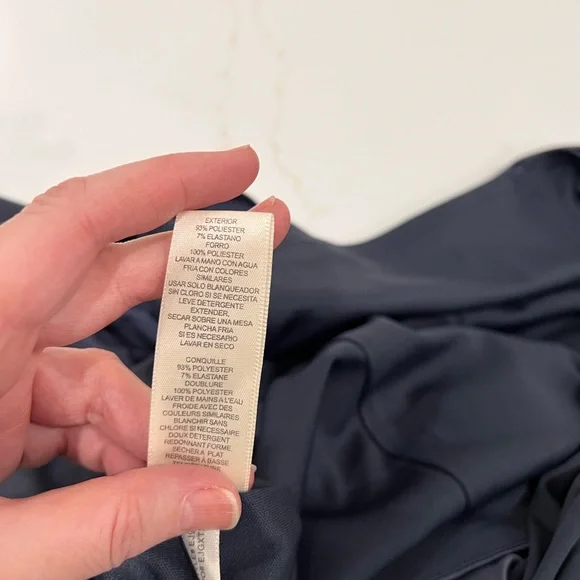 Eliza J Gray Ruched One Shoulder Cocktail Dress | Size 6 | Steel - Picture 9 of 11